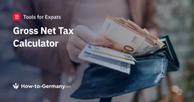 Gross / net tax calculator Germany